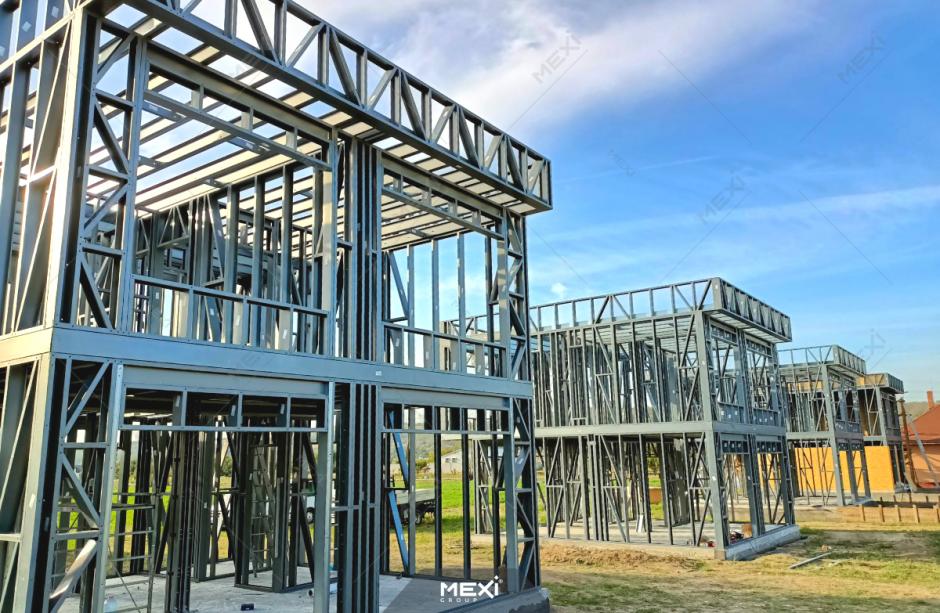 Montaj structură metalică la Parc rezidențial - Cernavodă