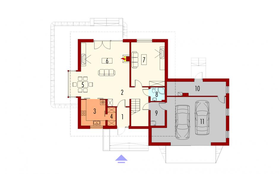 proiecte case medii cu etaj Dao G2