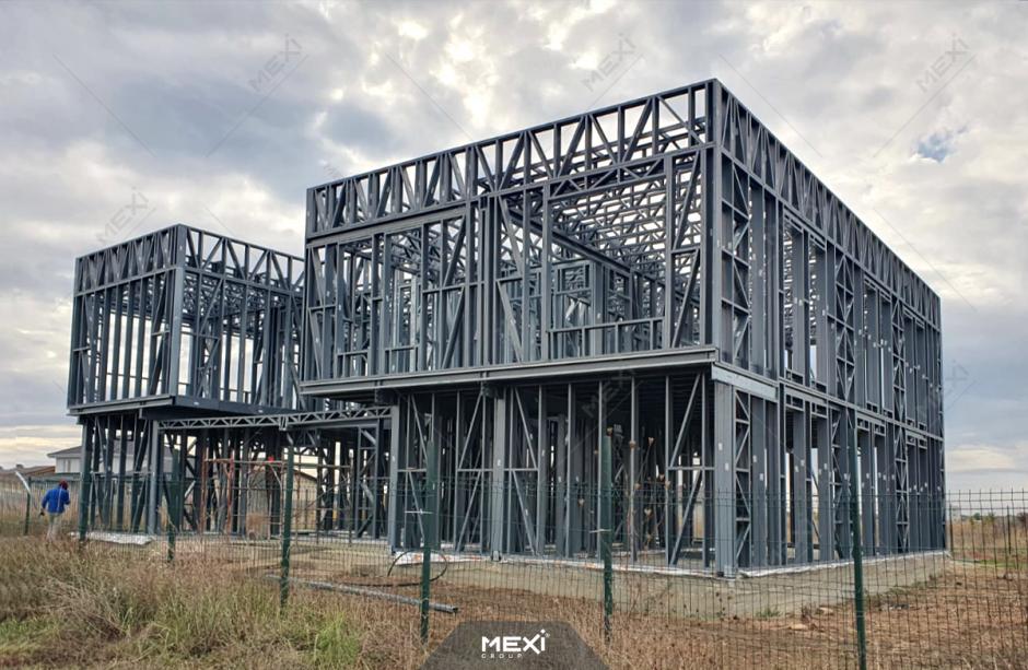 Montaj structură metalică la Imobil cu etaj