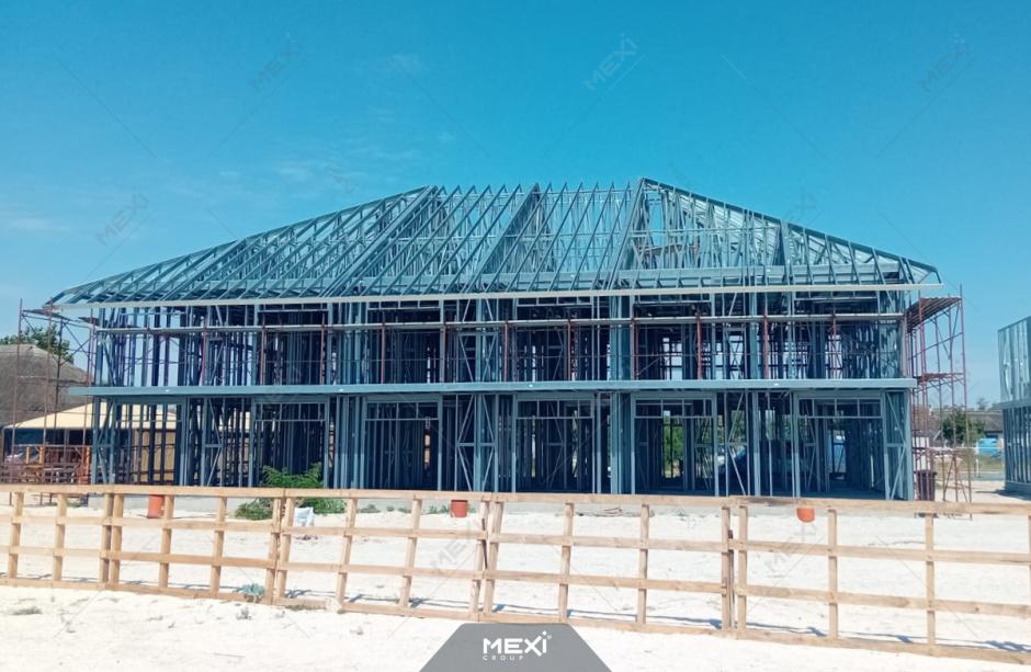 Montaj structură metalică la Corpuri de cazare - Tulcea